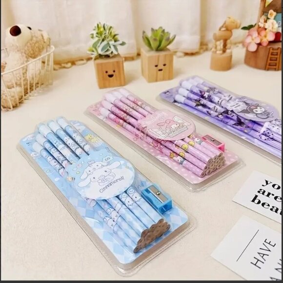Sanrio Kuromi Delight - 12pc HB Pencil Set with Art-Ready Roller - Picture 5 of 5